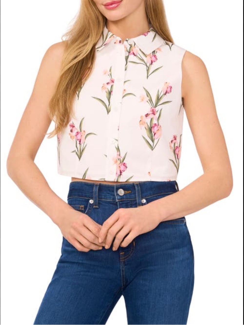 Ted Baker London Floral Sleeveless Shirt